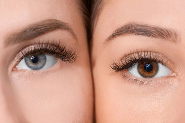 blue and brown eybols